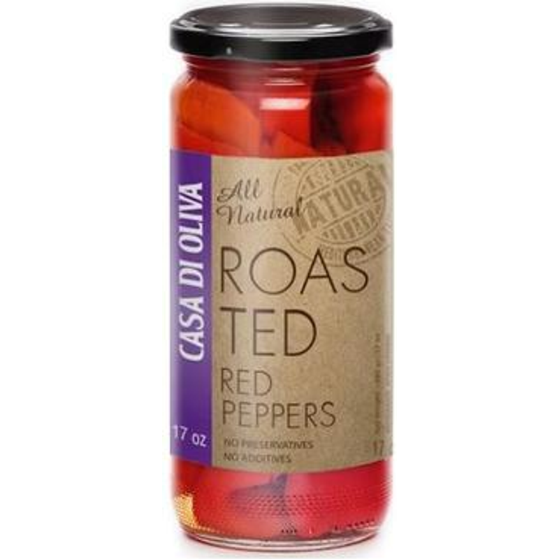 Casa Di Oliva Roasted Red Peppers 17oz Bottle