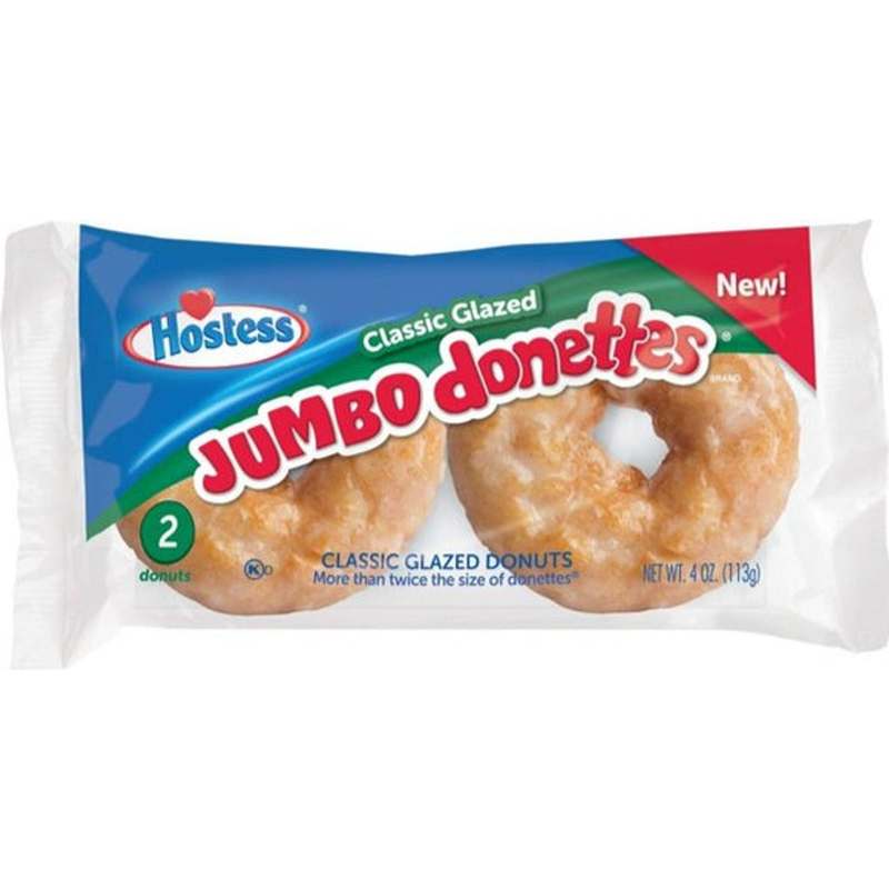 Hostess Jumbo Donettes Glazed 3oz Bag