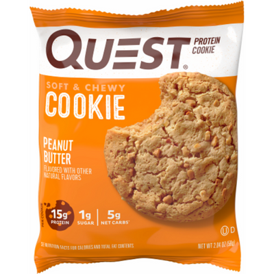 Quest Peanut Butter Protein Cookie 2.04oz Count