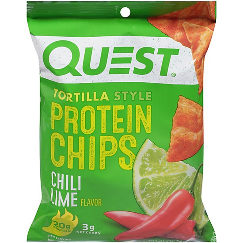 Quest Tortilla Style Protein Chips Chili Lime 1.1oz Bag