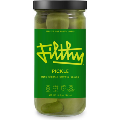 Filthy Pickle Olives 8oz Bottle