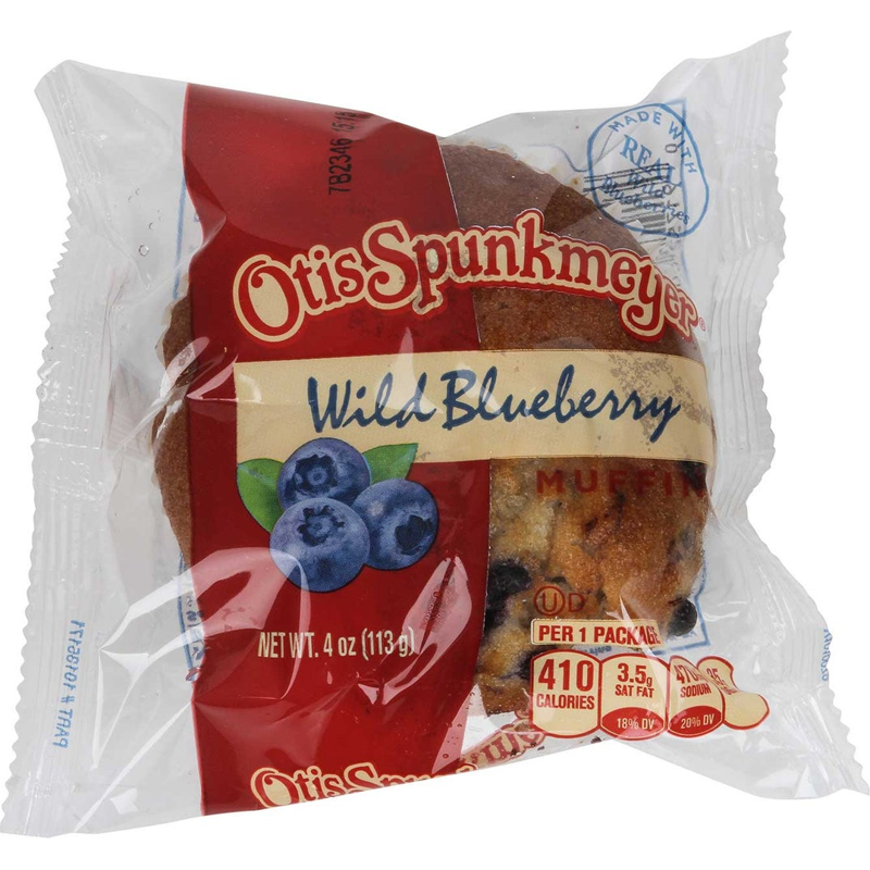 Otis Spunkmeyer Delicious Essentials Wild Blueberry Muffin 4oz Piece