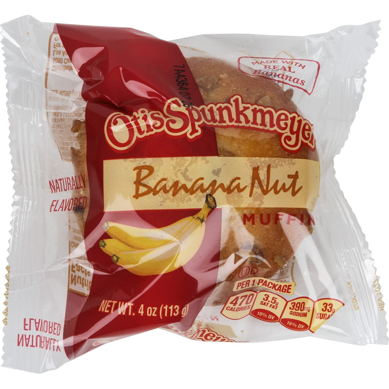 Otis Spunkmeyer Delicious Essentials Banana Nut Muffin 4oz Piece