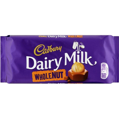 Cadbury Dairy Milk Wholenut 100g Count