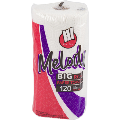 Melody Paper Towels 120ct Piece